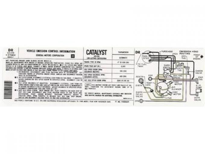80 Emission Decal - 305 California (DR)