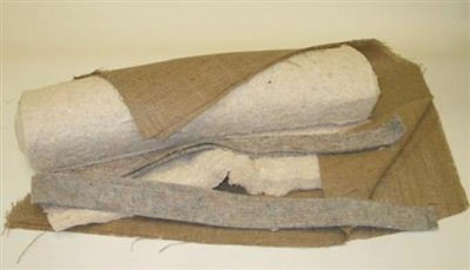 56-62 Seat Back Cotton Pad And Burlap Kit - Does Both Seats