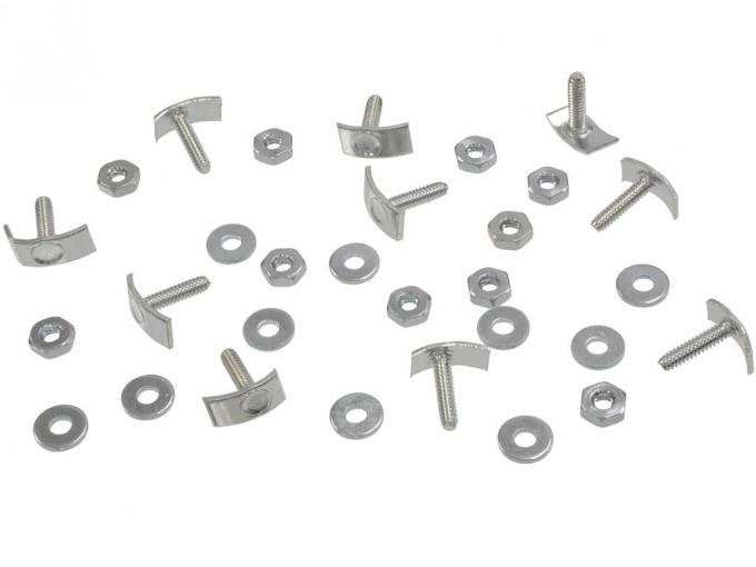 56-61 Side Molding Mounting T-Bolts, Nuts and Washers