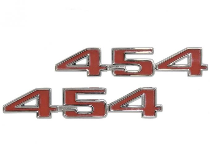 1973-1974 Hood Emblem "454"