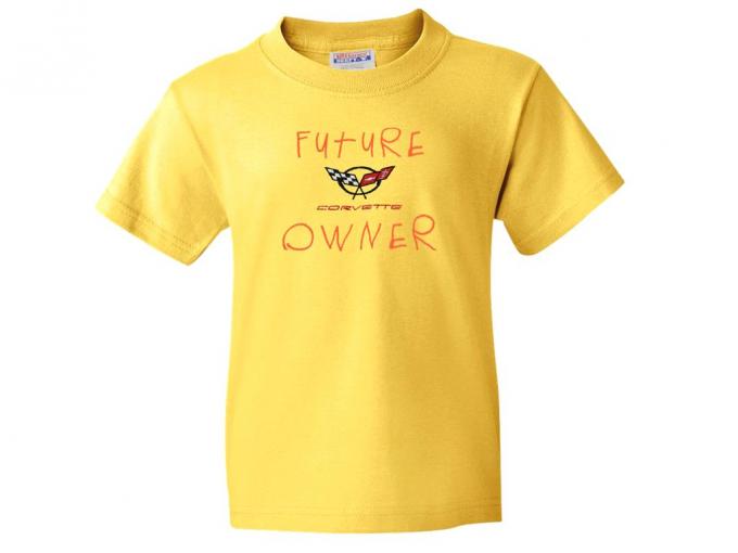 T-Shirt Yellow C5 Future Corvette Owner Kids