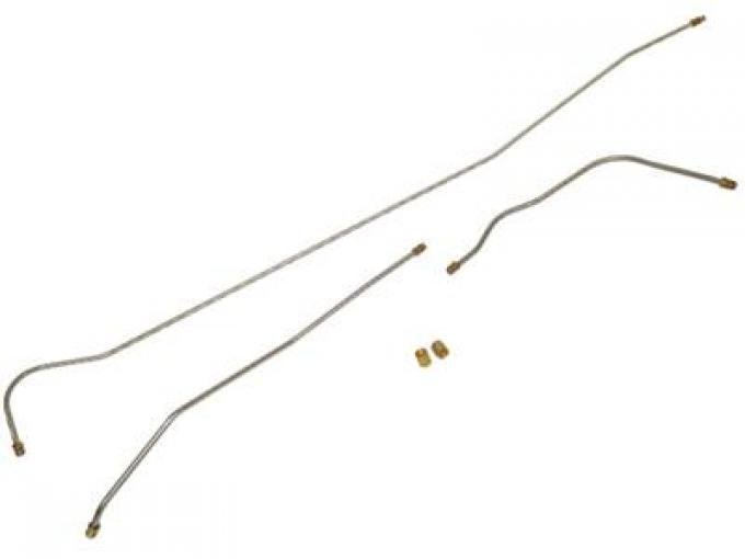 56 Fuel Line - 5/16" Stainless Steel Tank To Pump - 3 Piece Set