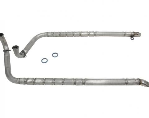 65-67 Side Exhaust Pipes Original Sound 396 / 427 Aluminized With S/S Tips