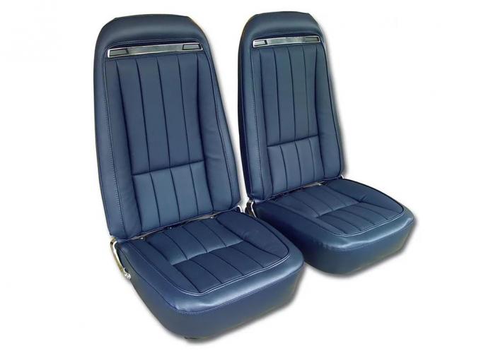 75 Mounted Vinyl Seat Covers on New Frames With Shoulder Harness