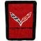 Corvette Throw Blanket / Bedspread With C7 Flag And Script