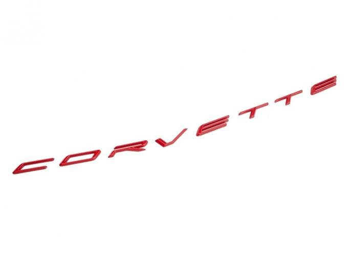 2020-2023 Torch Red Rear Corvette Letters Script Emblem