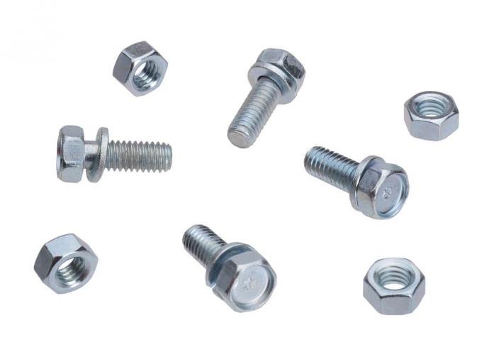 Redline Restomotive® 1963-1982 Chevrolet Corvette Stabilizer / Sway Bar Bracket and Suspension Bumper Bolts Set