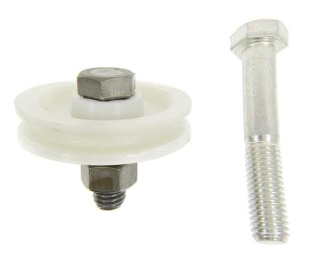 67-82 Parking / Emergency Brake Cable Pulley Front Nylon With Bolt And Spacer