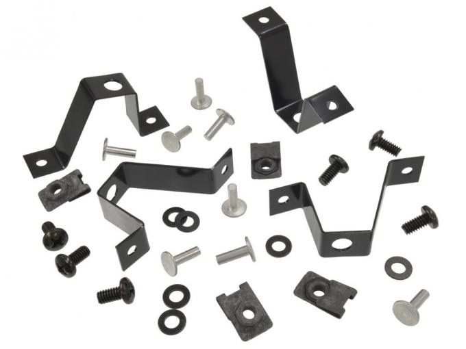 65-67 Grille Brackets with Mounting Kit - 28 Pieces