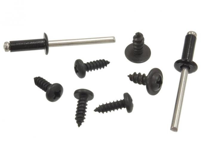 63-67 Hinge Pillar Weatherstrip Fastener - Coupe - 8 Pieces