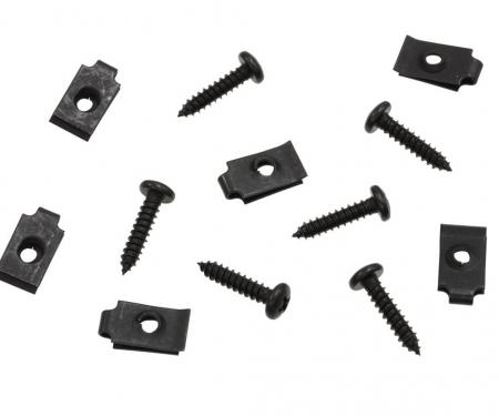 Redline Restomotive® 1968-1972 Chevrolet Corvette Headlight Shield Mount Kit