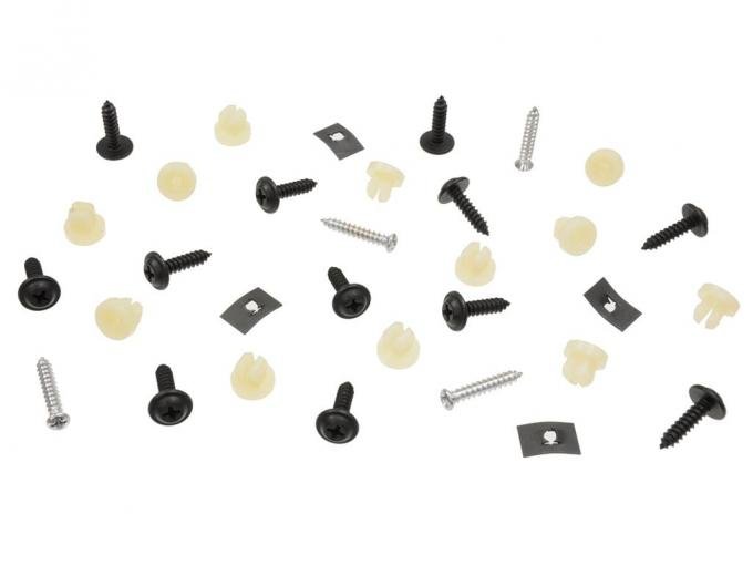 63-67 Rocker Moulding Screw - With Nut Replacement Screws
