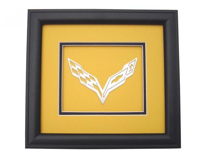 Car Art Shadow Box With C7 Emblem | Corvette Depot