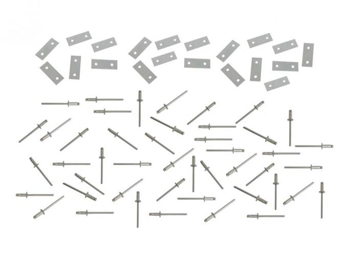Fiberglss Mount Hole Repair Kit - Plates With Rivets