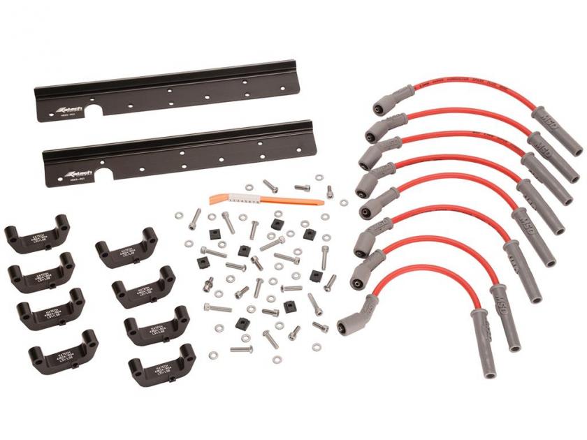 9704 Coil Relocation With Red Spark Plug Wires By Katech Corvette