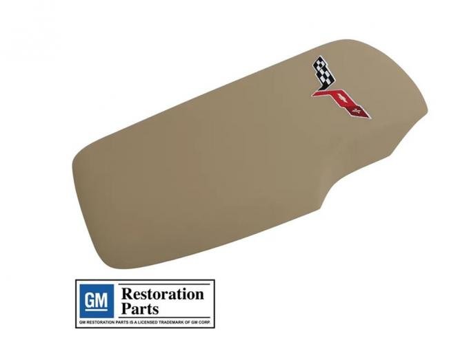 2005-2013 Leather Center Console Door with Embroidered C6 Emblem