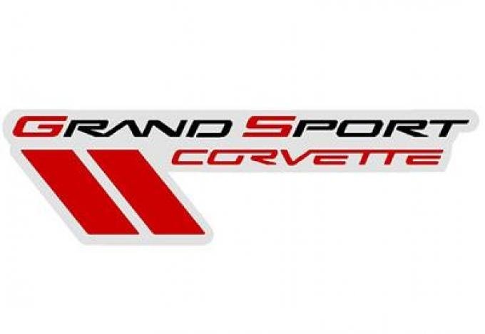 Metal Sign - Corvette C6 Grand Sport Logo - 32" X 10" - Photo Steel