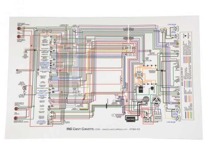 63-67 Color Wire Diagram 11 X 17