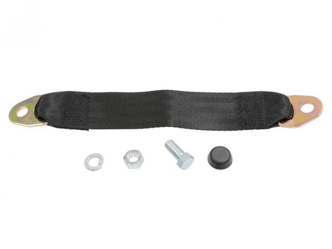 Seat Belt Extender Kit - 12" - Black ( Mounts At Floor )