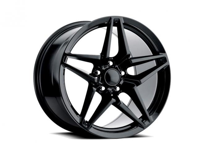 06-19 C7 ZR1 Rear Satin Black 19 x 10 +79 Offset Wheel