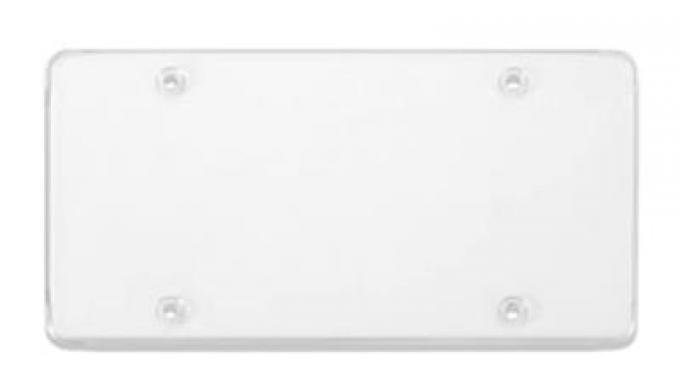 Corvette Clear License Plate Cover - Tuffshield Polycarbonate