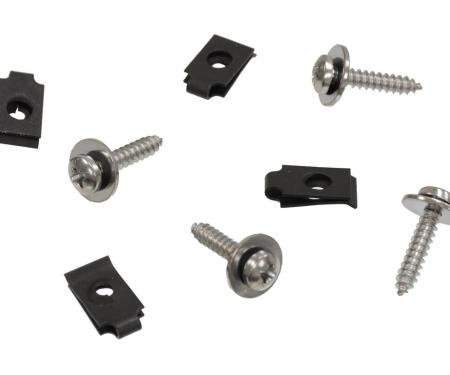 Redline Restomotive® 1968-1982 Chevrolet Corvette Dash Pad To Door Jamb Screws with U-Nut