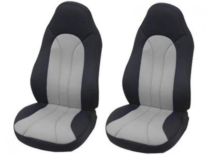 05-13 Seat Slip Covers - Wet Suit / Neoprene Black And Gray Insert