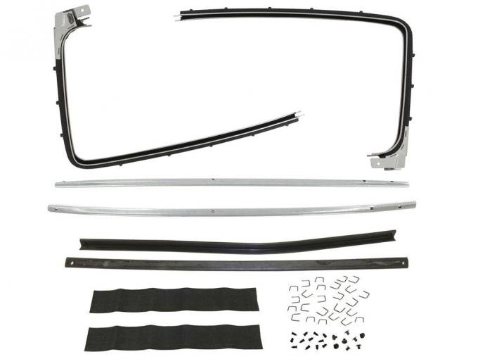 63 Coupe Door Window Seals / Felts Kit