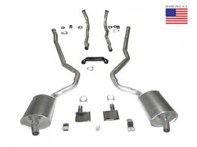 1970-1972 Deluxe Exhaust System OEM Welded 350 4-Speed 2"