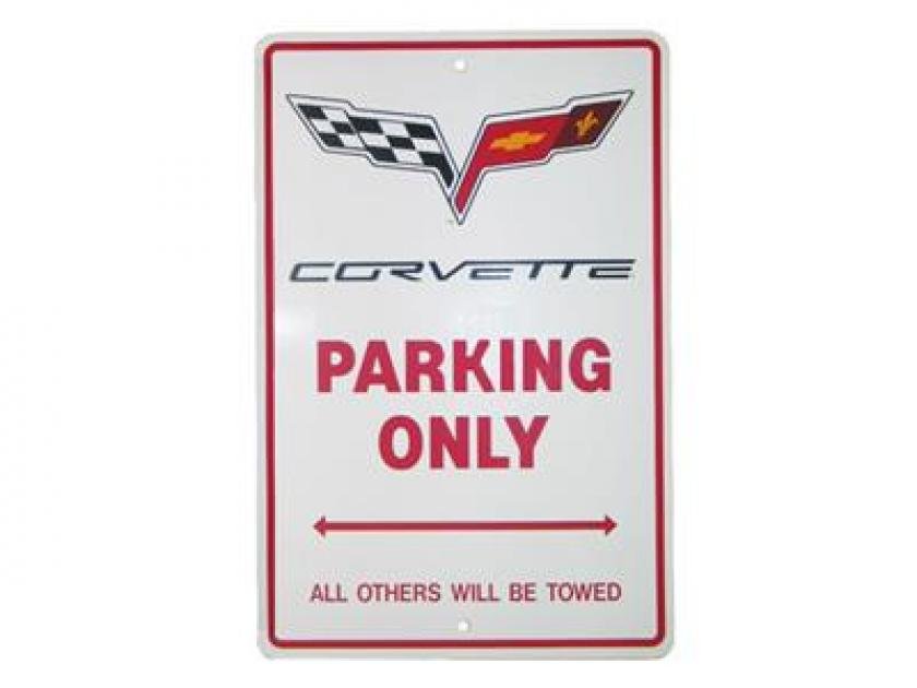 Corvette Stingray Route 66 Reserved Parking - Aluminum Sign