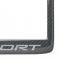 10-13 Carbon Fiber Rear License Plate Frame With Grand Sport