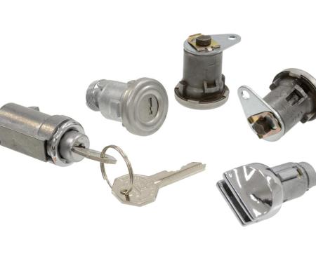 56-59 Lock Set - Ignition Doors Trunk Glove Box Cylinder