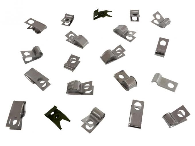 68 Brake And Fuel Line Clip Set With Base Engines 350HP 390hp