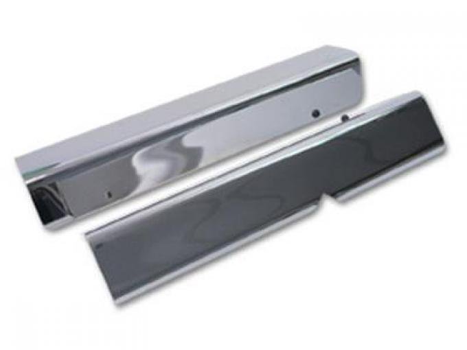 9096 Chrome Door Sill Plate / Cover Pair Corvette Depot