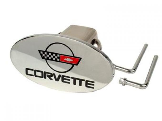 Trailer Tow Hitch Cover With C4 Emblem Corvette Depot
