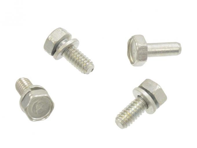 Redline Restomotive® 1968-1982 Chevrolet Corvette Headlight Door Stop / Decklid Bumper Bracket Mount Bolts