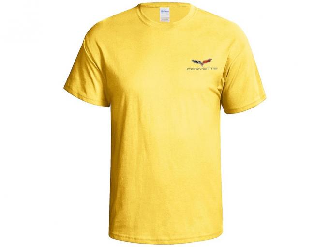 T-Shirt - Yellow With Embroidered C6 Logo