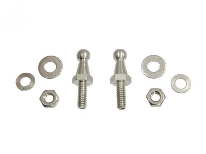 58-62 Gas Pedal Stud - With Nuts And Washers Stainless Steel - 2 Piece Set