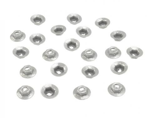 Redline Restomotive® 1958-1962 Chevrolet Corvette 22 Piece Fender Moulding Top Speed Nut Set