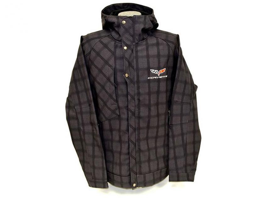 Chevrolet Officieel gelicenseerd Corvette C6 Logo Heren T-shirt (Zwart), X-Large