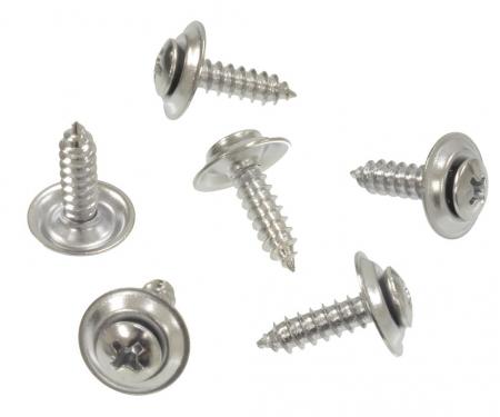 63-67 Radio Side Panel Screws - Replacement - 6 Pieces