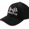 Hat - C2 And C3 Crossflag Logo Black With Red Piping