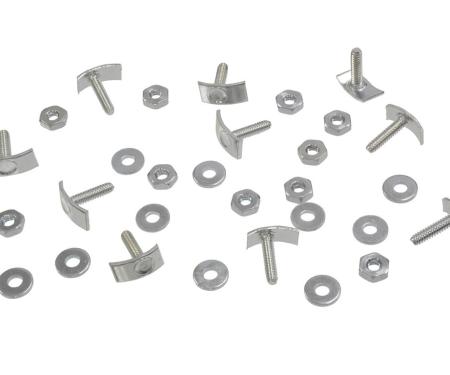 56-61 Side Molding Mounting T-Bolts, Nuts and Washers