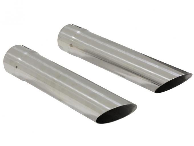 63-67 Exhaust Extensions / Tips - Stainless Steel With Seam