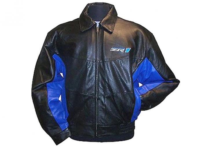 Jacket Two Tone Lambskin Bomber C6 ZR1 Embossed Emblem