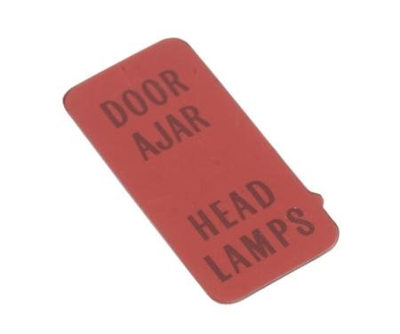72-74 Door Ajar / Headlight Warning Lens