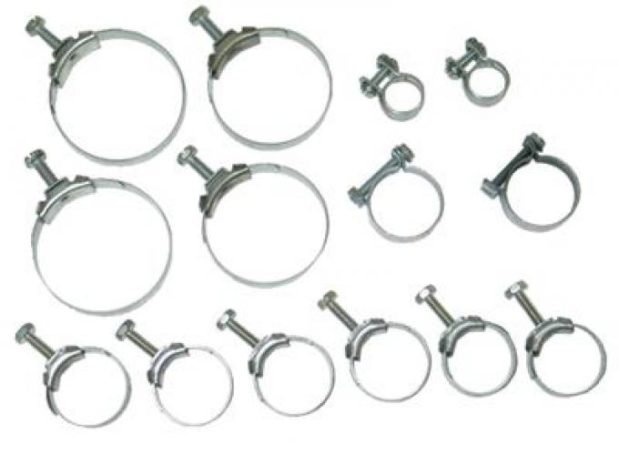69 Radiator And Heater Hose Clamp Set - 427 All (correct Wittek) - 14 Pieces