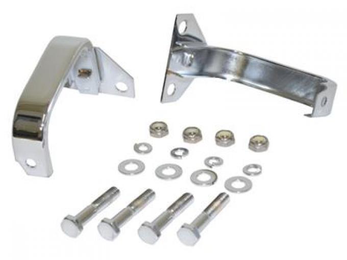 1966-1967 Chrome Radiator Top Bracket - 427