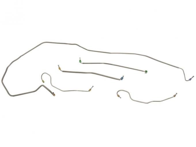 74-82 Brake Line Set - Stainless Steel For Full Car Power Brake