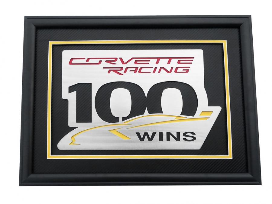 Car Art Color Corvette Racing 100 Wins Shadow Box | Corvette Depot